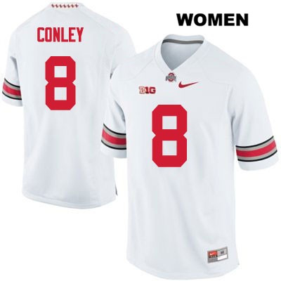 Ohio State Buckeyes Women's Gareon Conley #8 White Authentic Nike College NCAA Stitched Football Jersey FH19N26WI